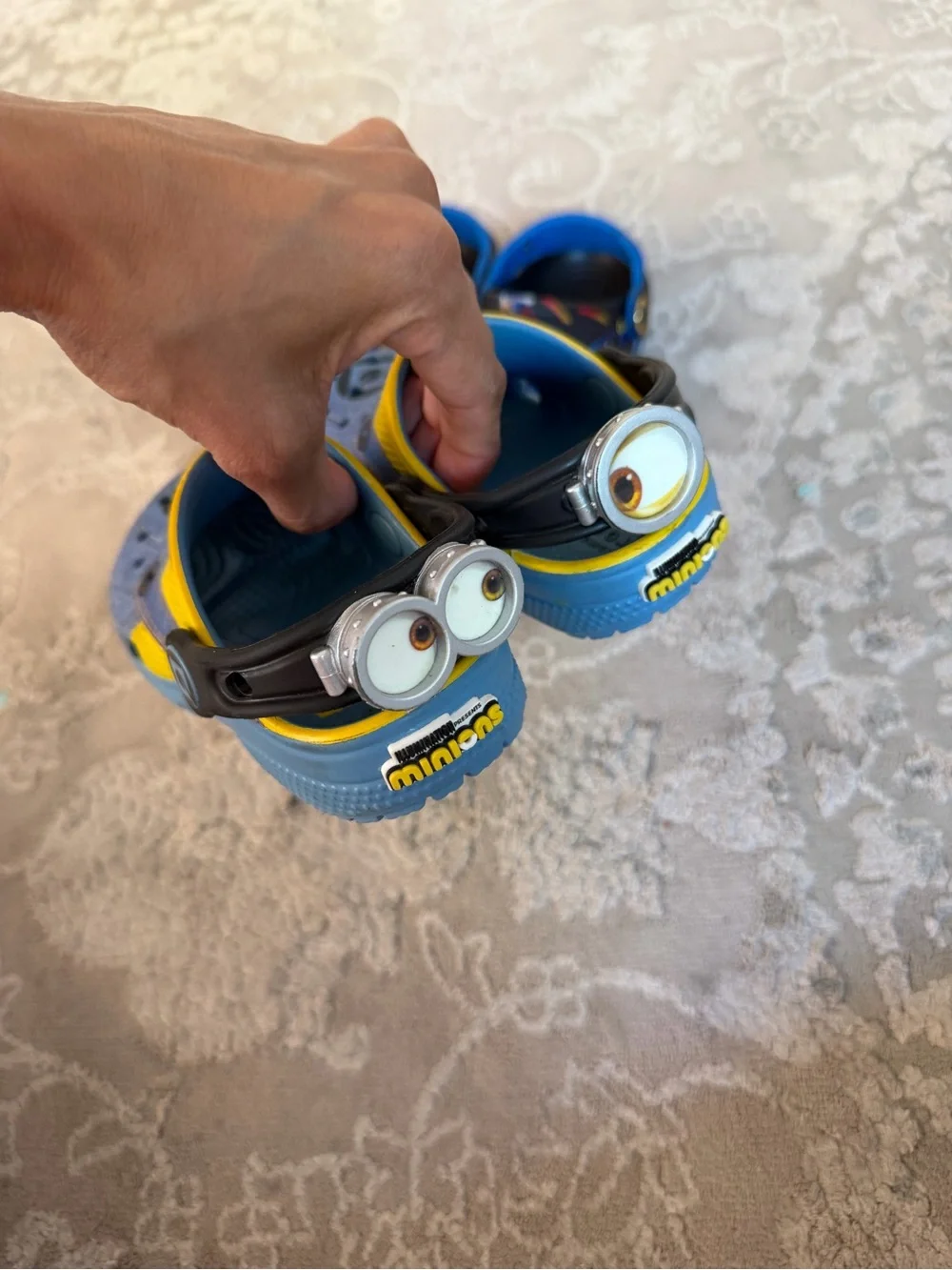 CROCS Kids Blue & Yellow Character Clogs Duo